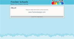 Desktop Screenshot of fresherschools.com